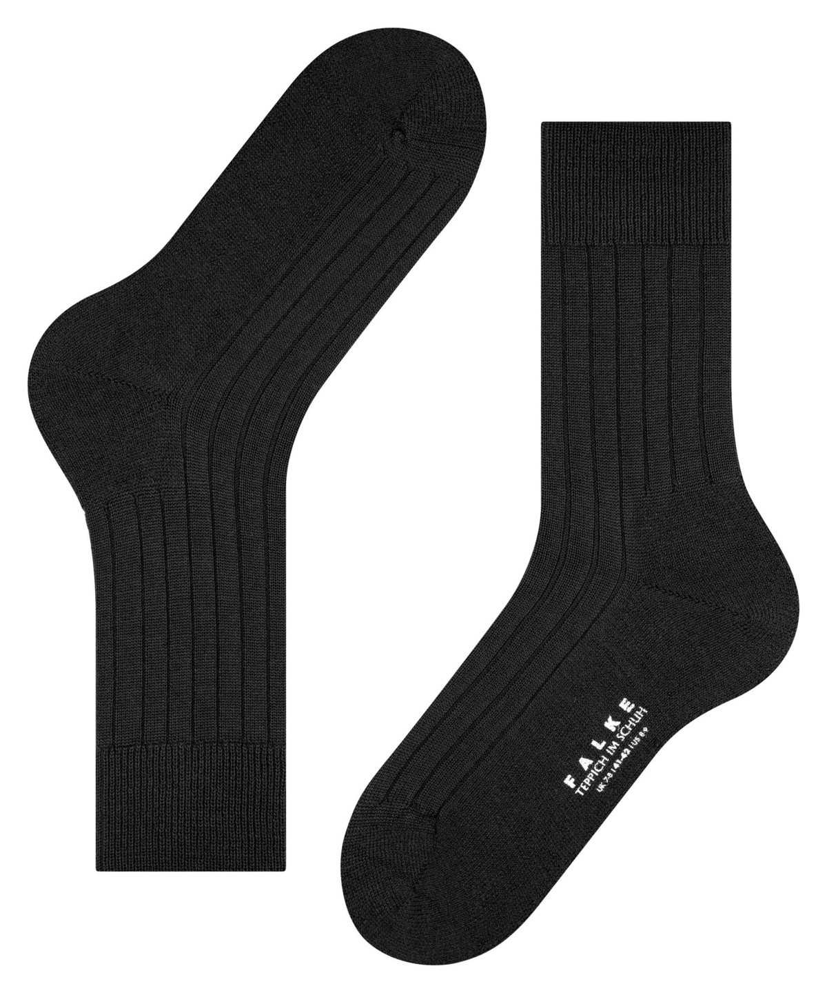 Calzini Uomo Falke Teppich im Schuh Socks Nere | NHPG45720