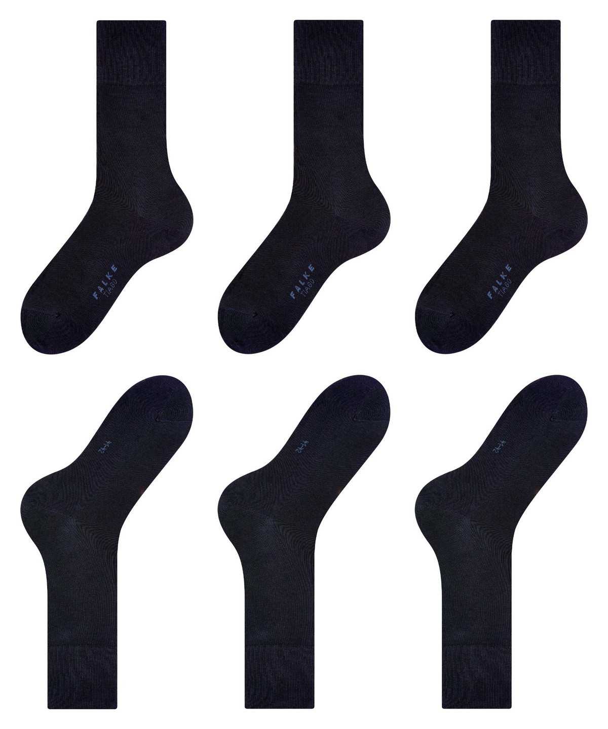 Calzini Uomo Falke Tiago 3-Pack Socks Blu | QIUV64891