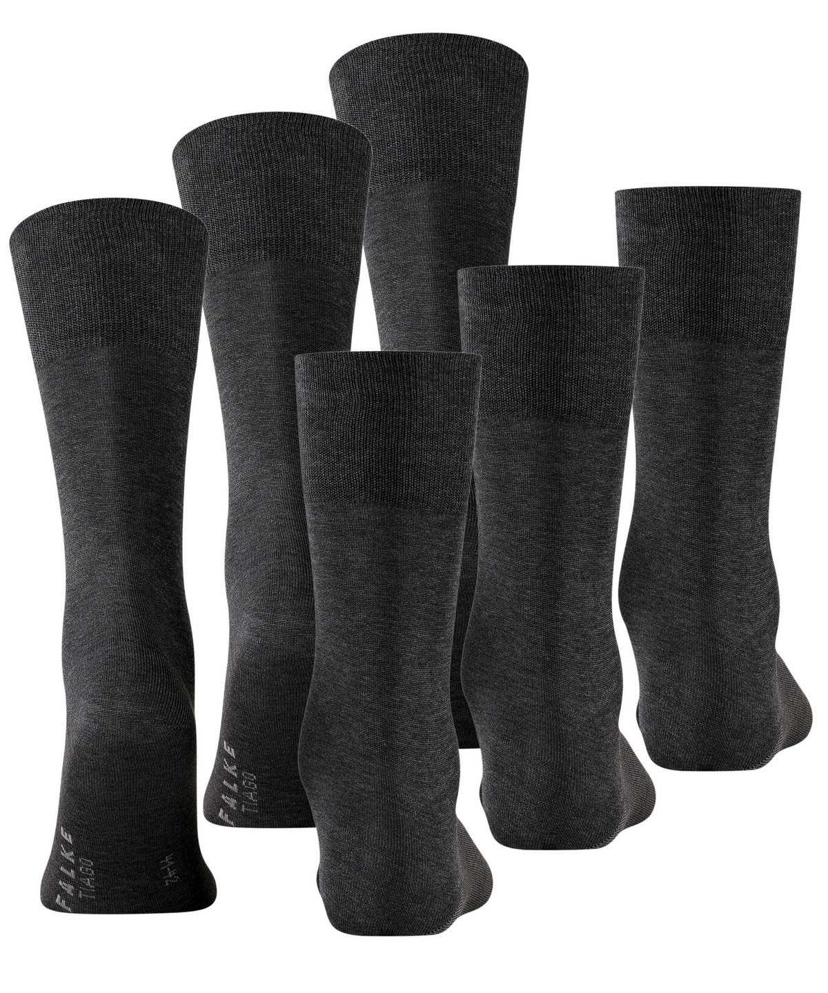 Calzini Uomo Falke Tiago 3-Pack Socks Grigie | OIBD68071