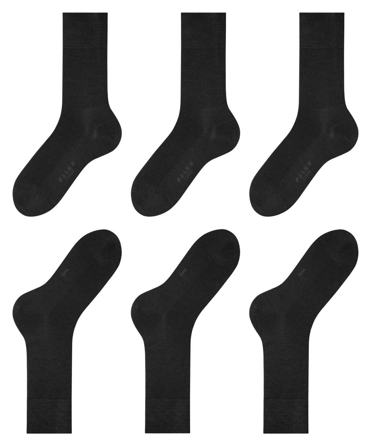 Calzini Uomo Falke Tiago 3-Pack Socks Nere | XNRI89521