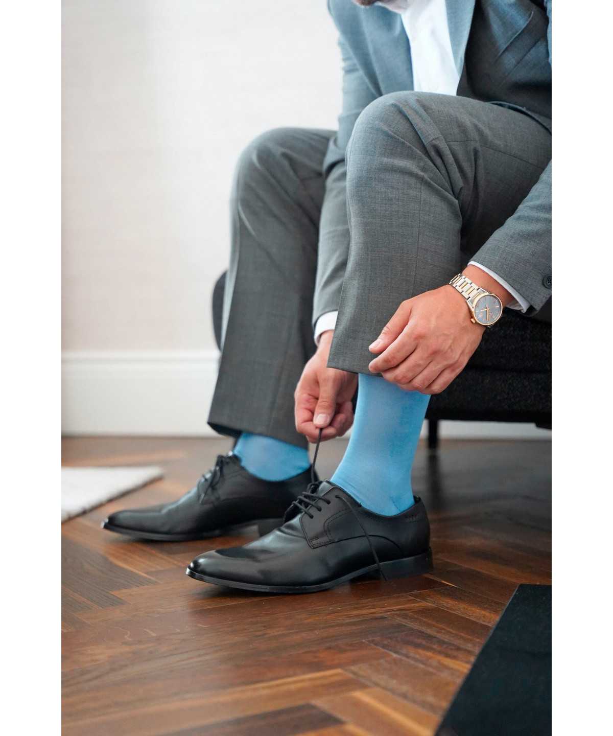 Calzini Uomo Falke Tiago Socks Blu | JAZB98450