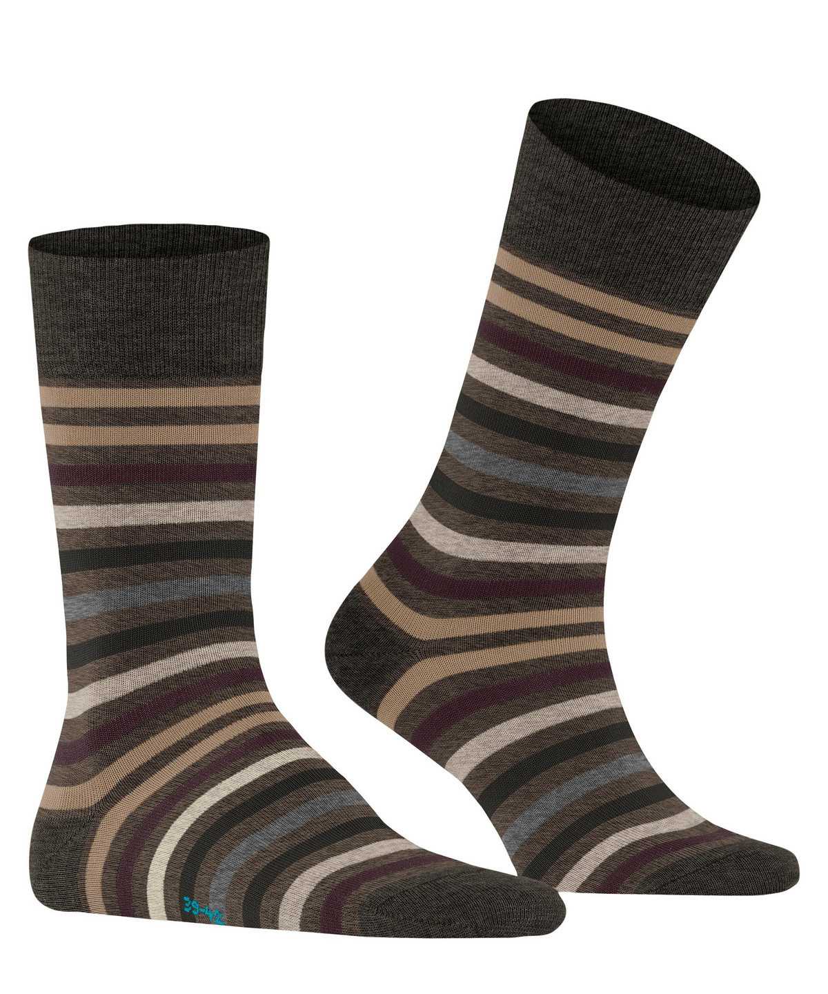 Calzini Uomo Falke Tinted Stripe Socks Verdi | DOZE10476