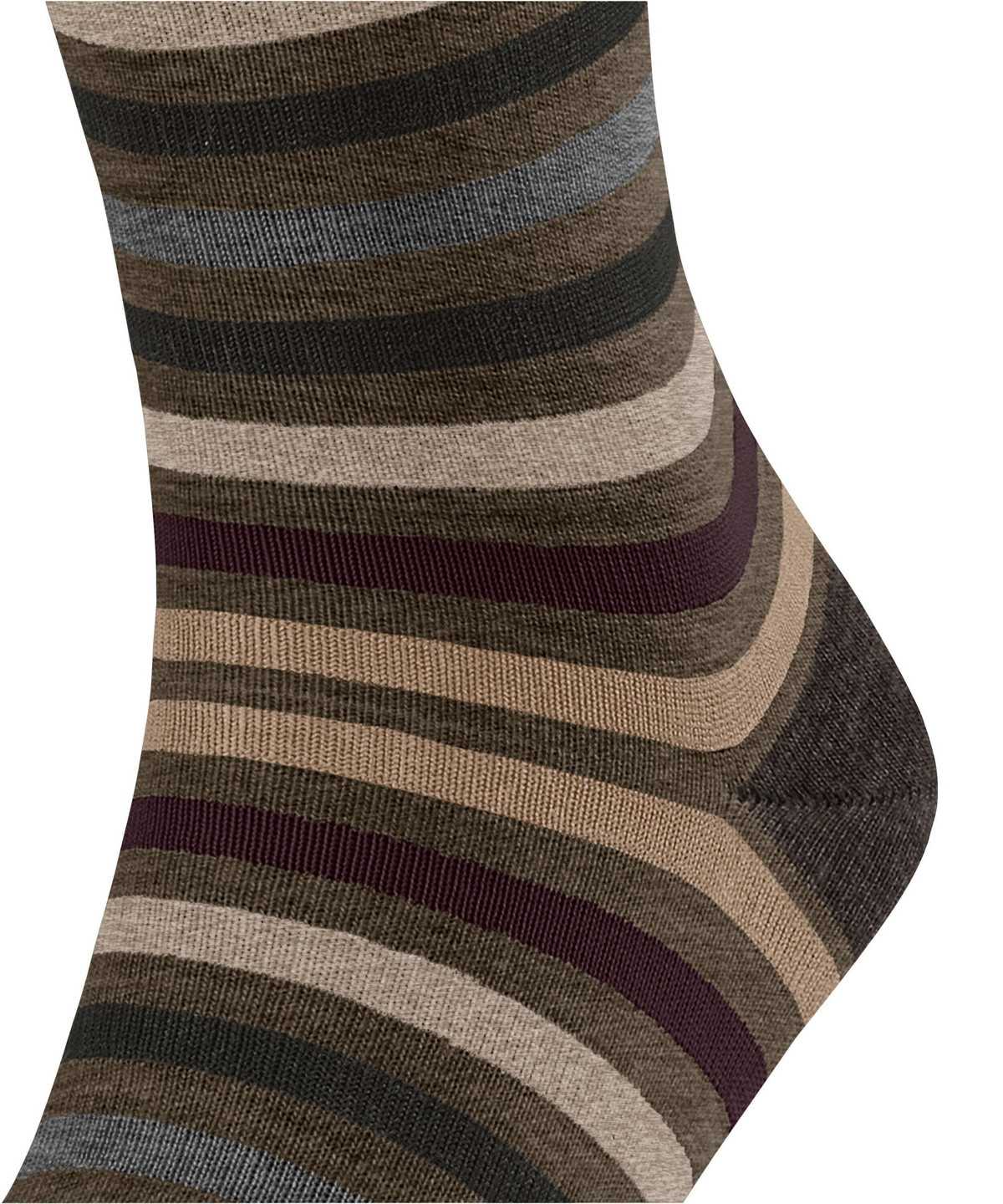 Calzini Uomo Falke Tinted Stripe Socks Verdi | DOZE10476