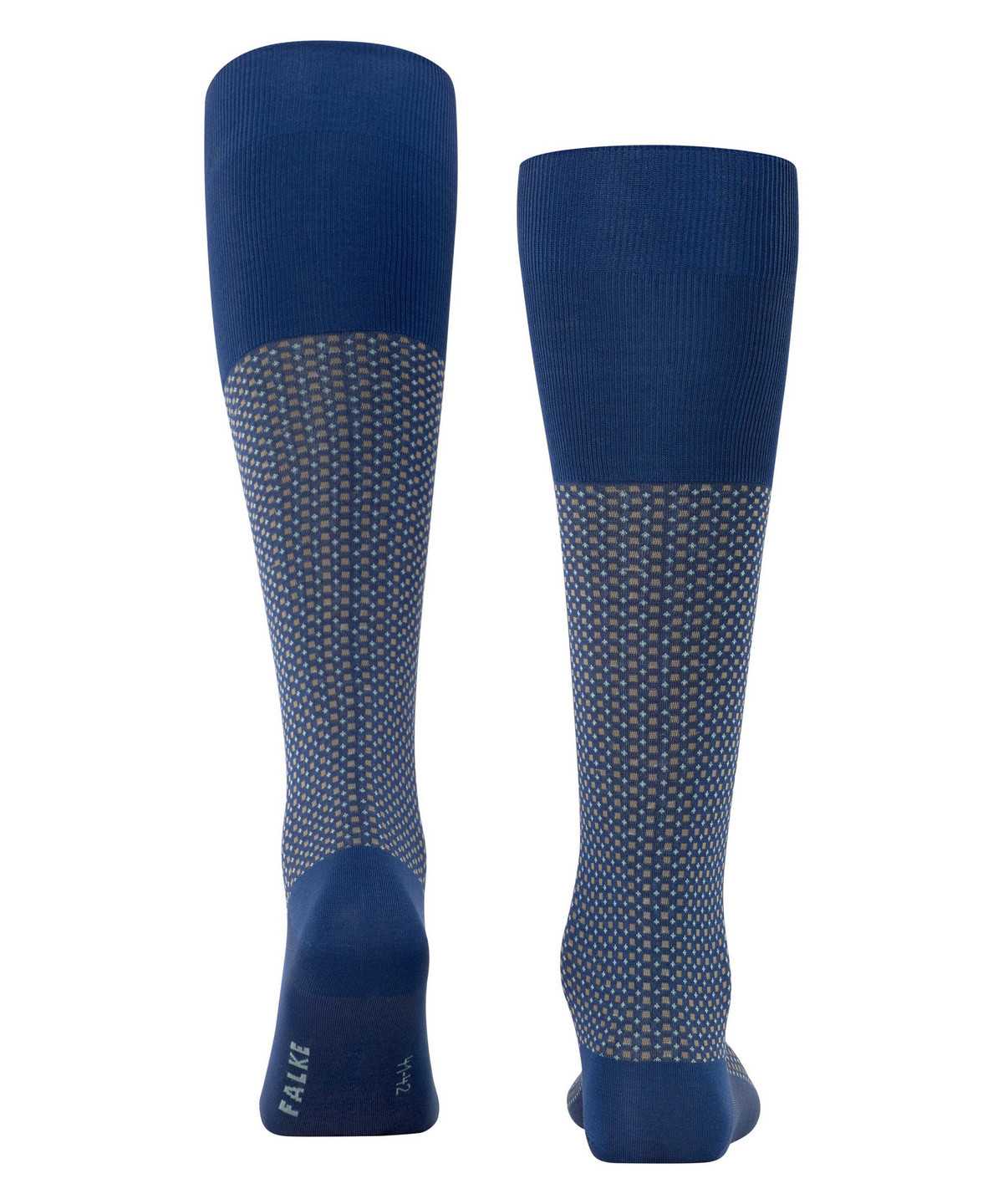 Calzini Uomo Falke Uptown Tie Knee-high Socks Blu | BRKN21397