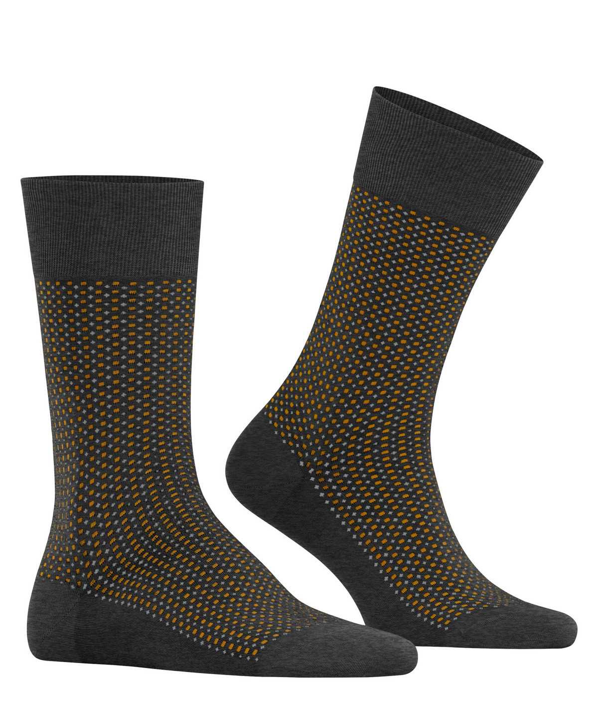 Calzini Uomo Falke Uptown Tie Socks Grigie | AYLP98321