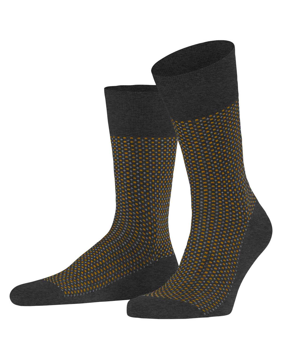 Calzini Uomo Falke Uptown Tie Socks Grigie | AYLP98321