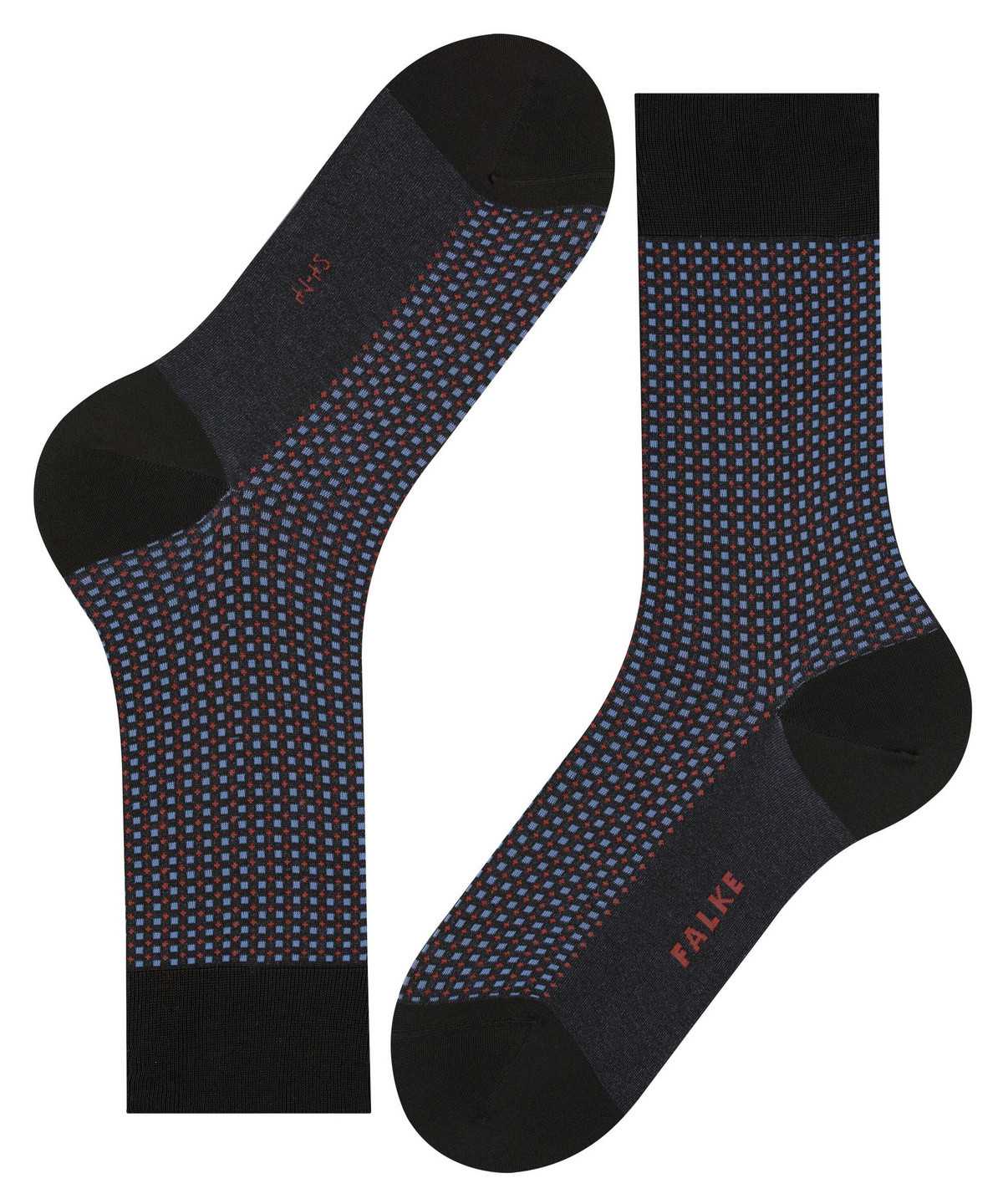 Calzini Uomo Falke Uptown Tie Socks Nere | QGXV21698