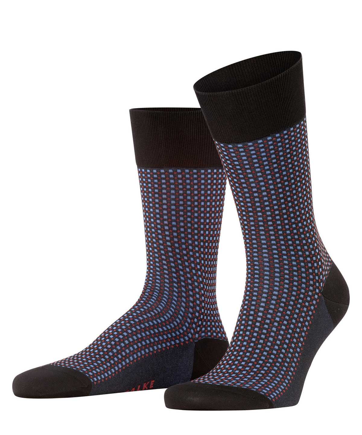 Calzini Uomo Falke Uptown Tie Socks Nere | QGXV21698