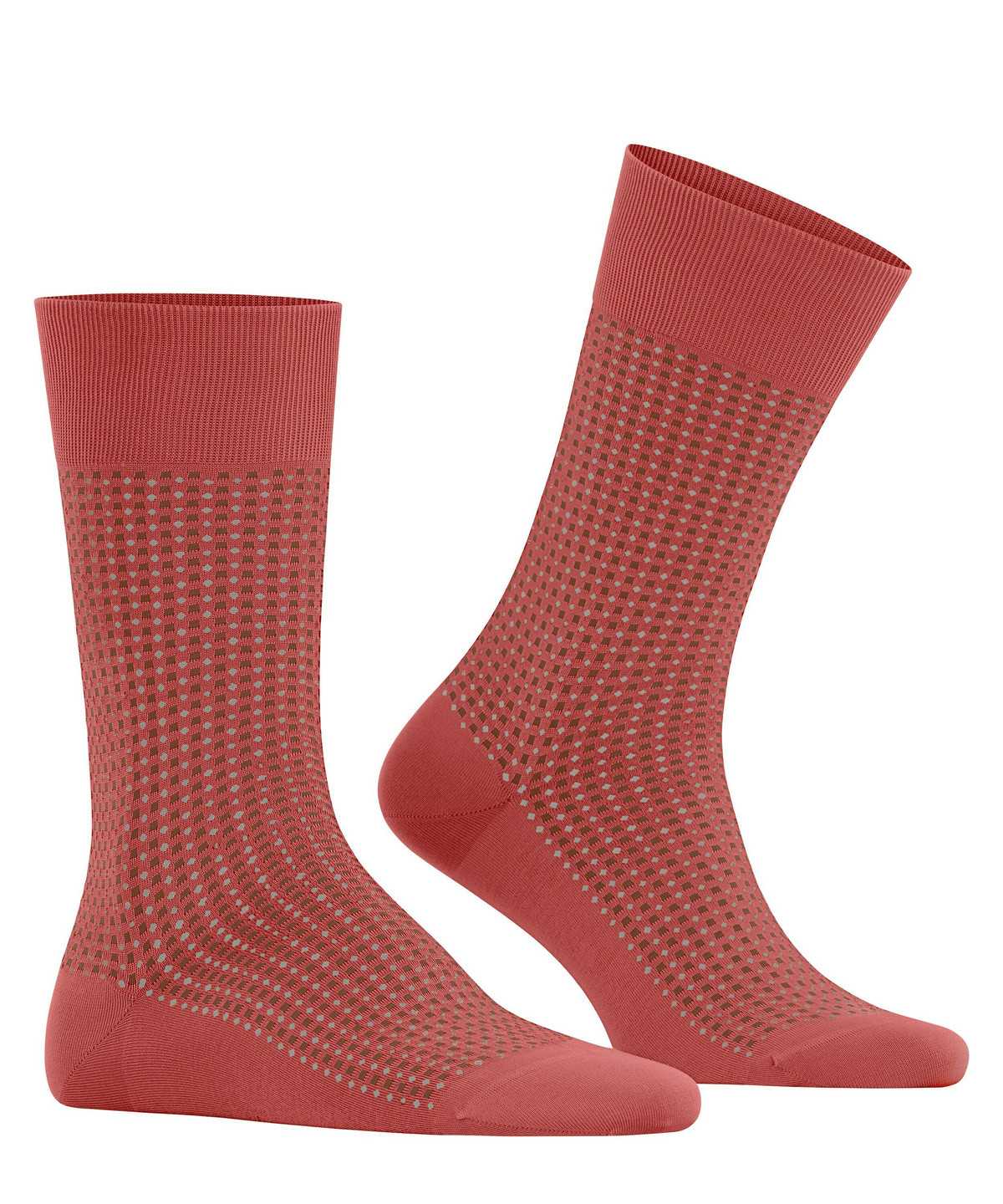 Calzini Uomo Falke Uptown Tie Socks Rosse | AHDT59174