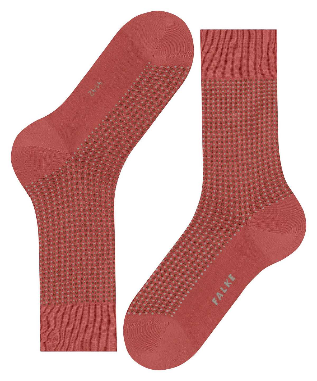 Calzini Uomo Falke Uptown Tie Socks Rosse | AHDT59174