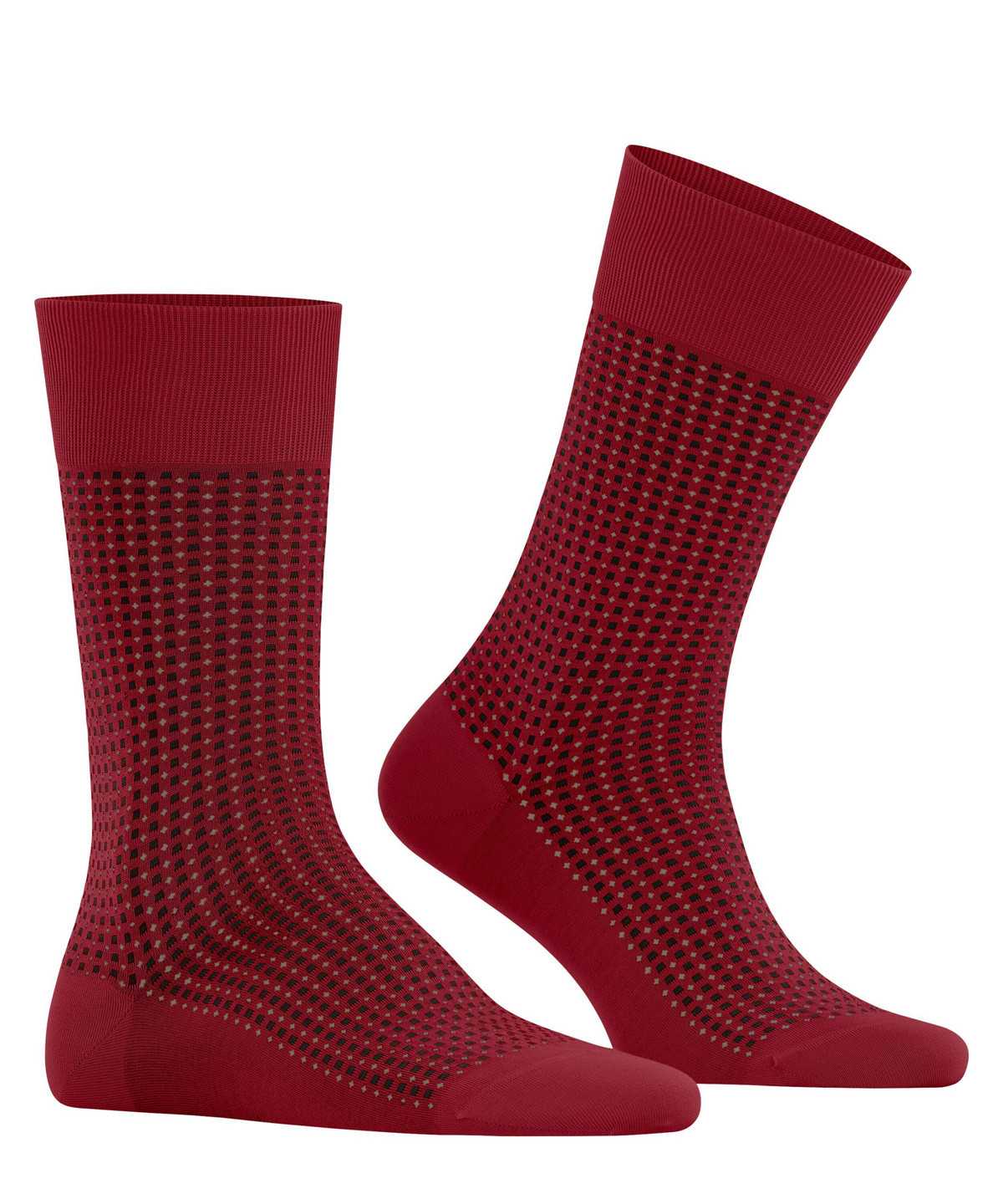 Calzini Uomo Falke Uptown Tie Socks Rosse | DFTY27910