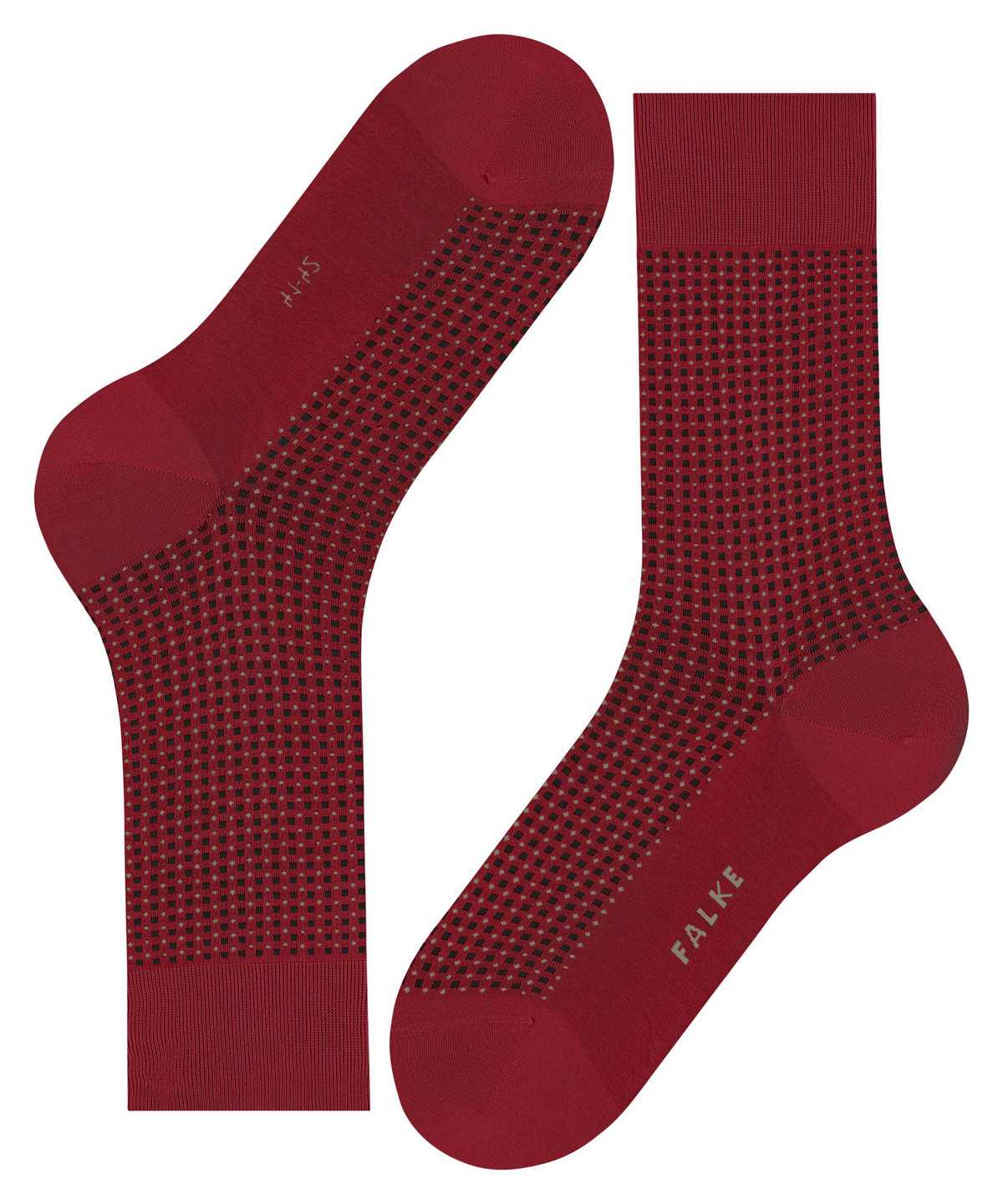 Calzini Uomo Falke Uptown Tie Socks Rosse | DFTY27910