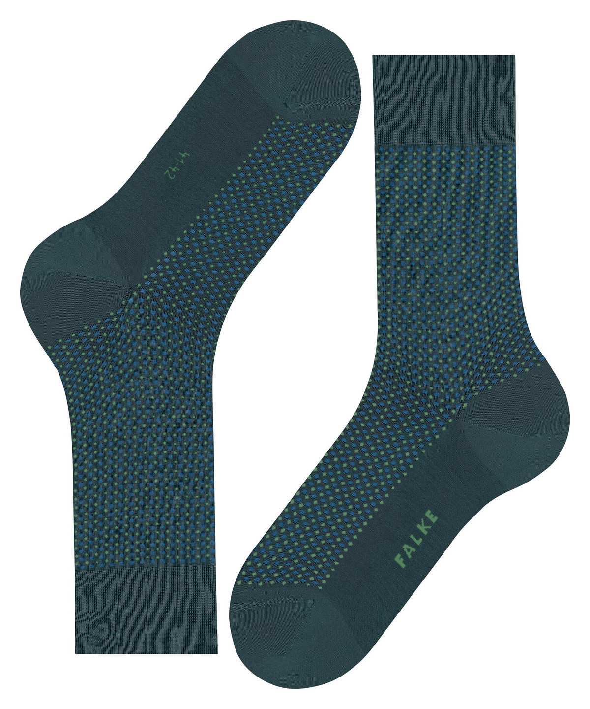 Calzini Uomo Falke Uptown Tie Socks Verdi | ATDN18305