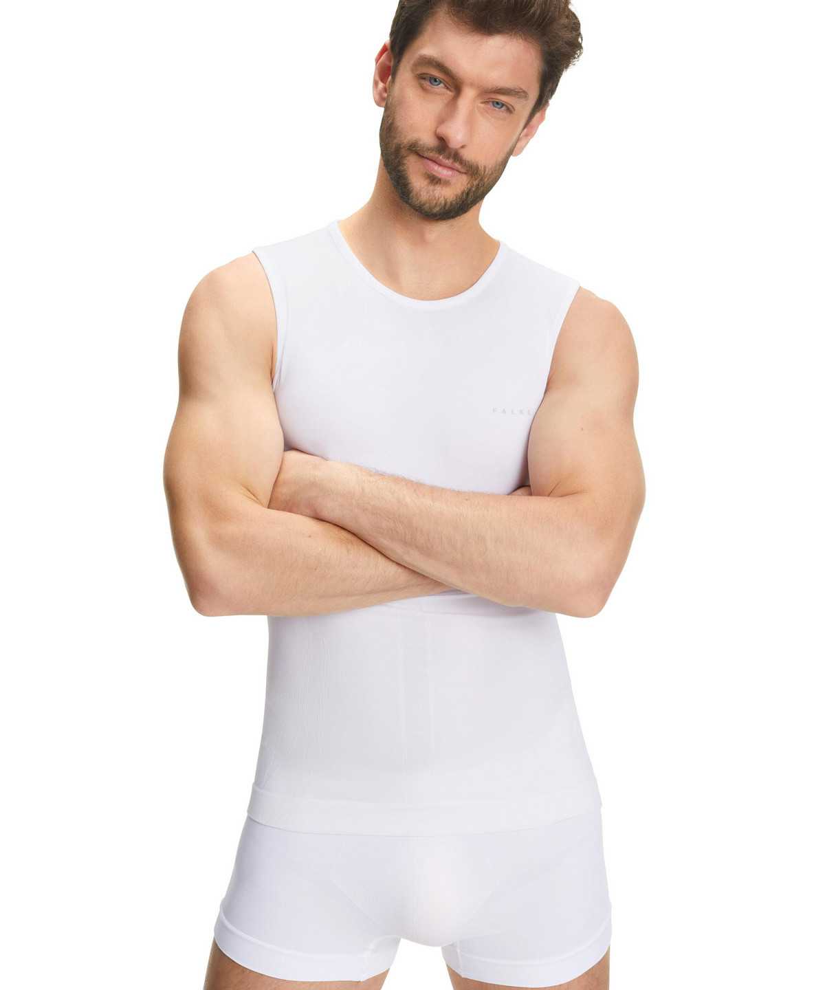 Functional Underwear Uomo Falke Singlet Warm Bianche | NGMY16820