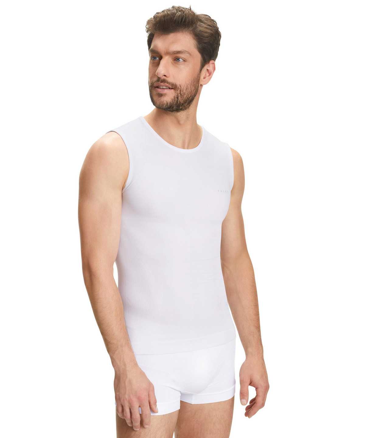 Functional Underwear Uomo Falke Singlet Warm Bianche | NGMY16820