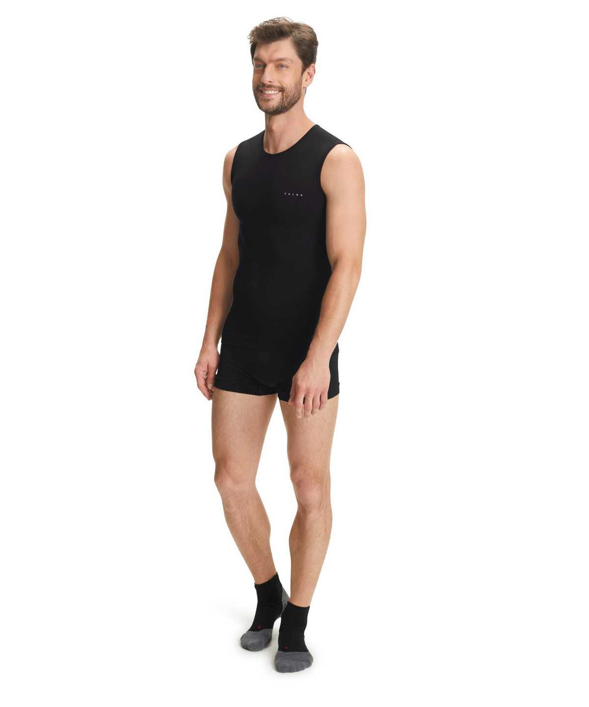 Functional Underwear Uomo Falke Singlet Warm Nere | WVQZ82706