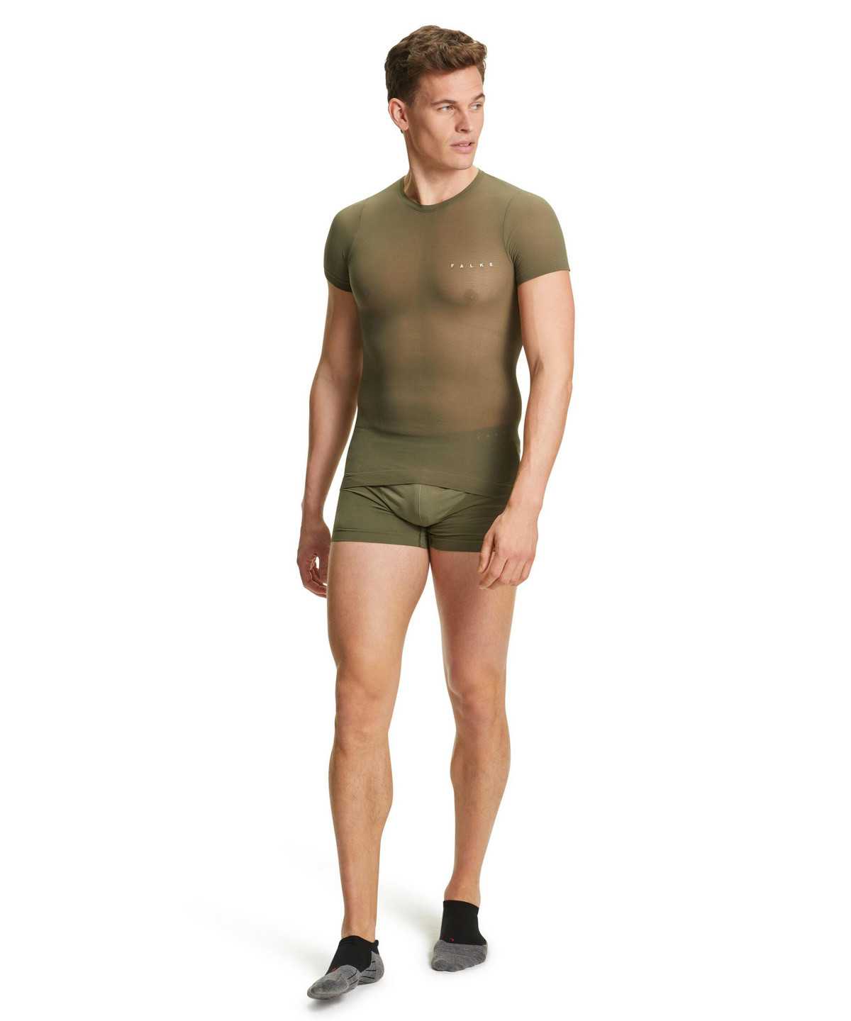 Functional Underwear Uomo Falke T-Shirt Ultralight Cool Verdi | EVGX10967