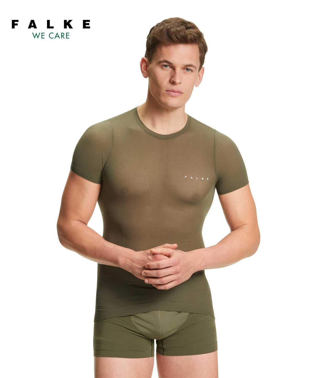 Functional Underwear Uomo Falke T-Shirt Ultralight Cool Verdi | EVGX10967