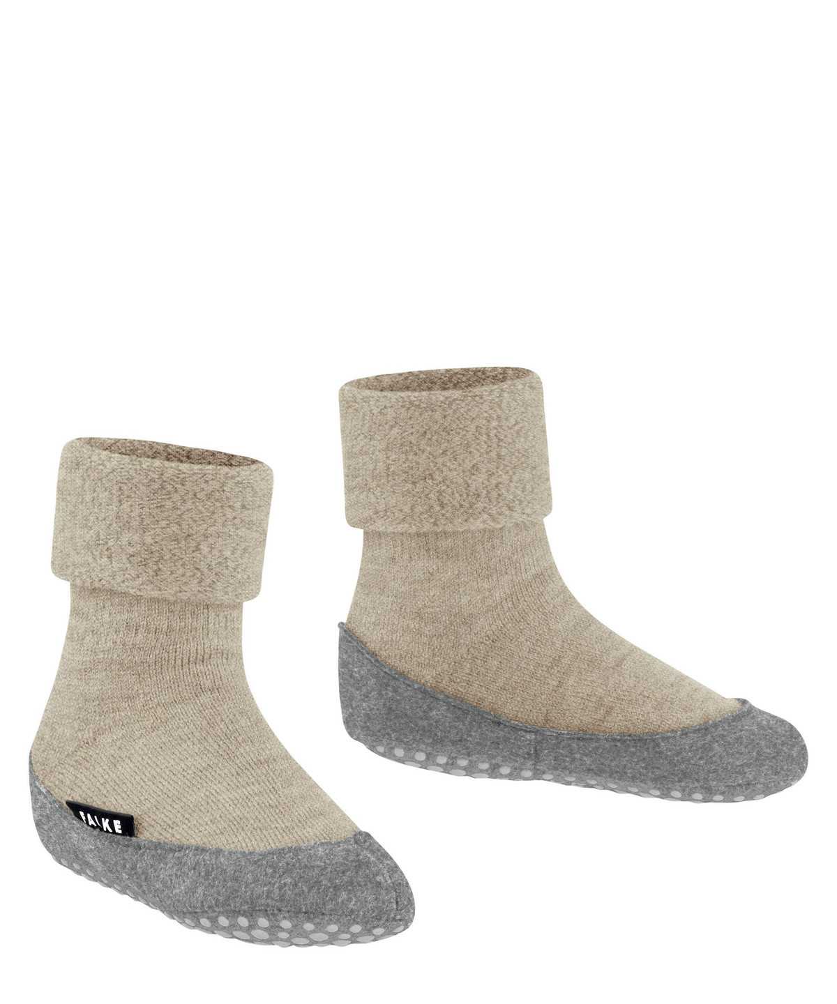 House Socks & Slippers Bambino Falke Cosyshoe Minis Slippers Beige | TJXQ04376