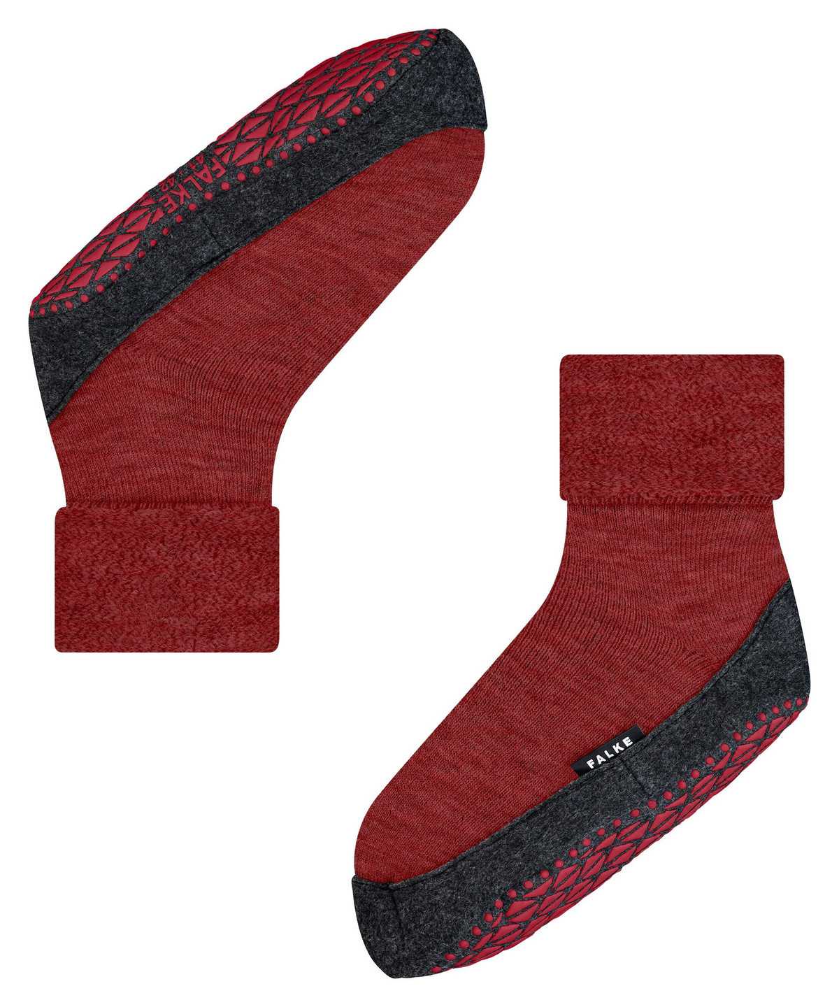 House Socks & Slippers Uomo Falke Cosyshoe Slippers Rosse | FYVA56873