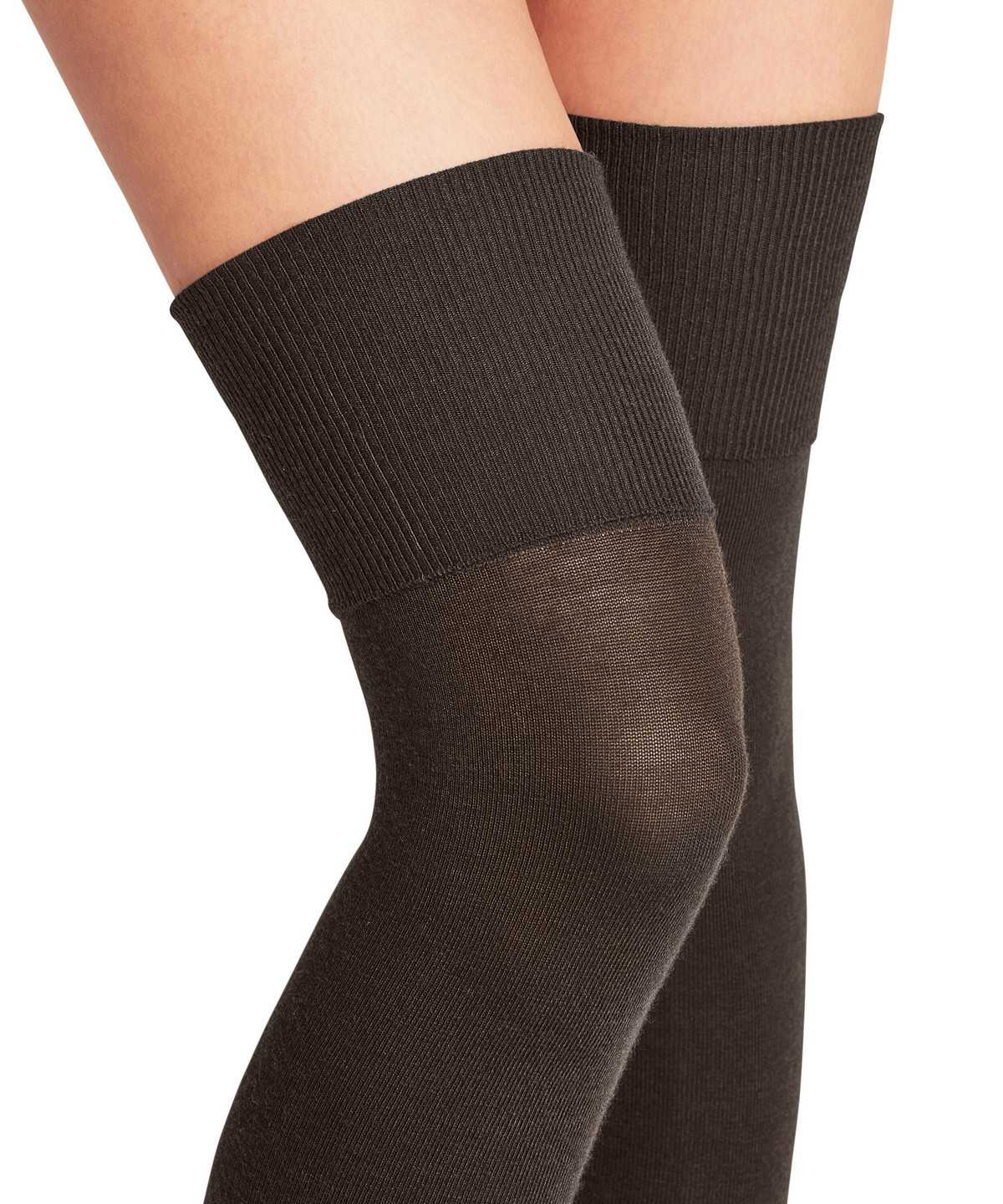 Knee high Socks Donna Falke Softmerino Overknees Marroni | RNTV43208