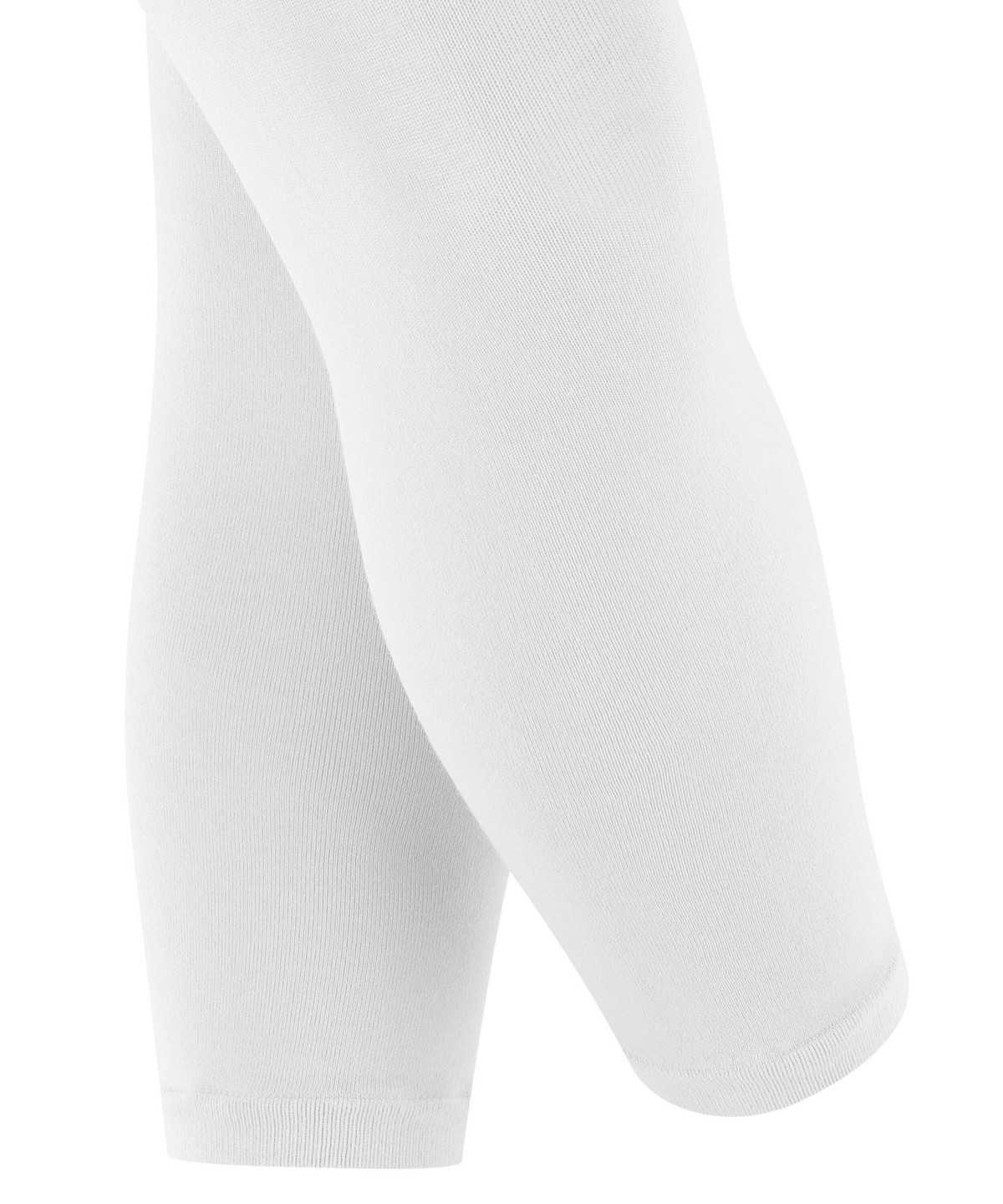 Leggings Bambino Falke Cotton Touch Leggings Bianche | UWDF89360