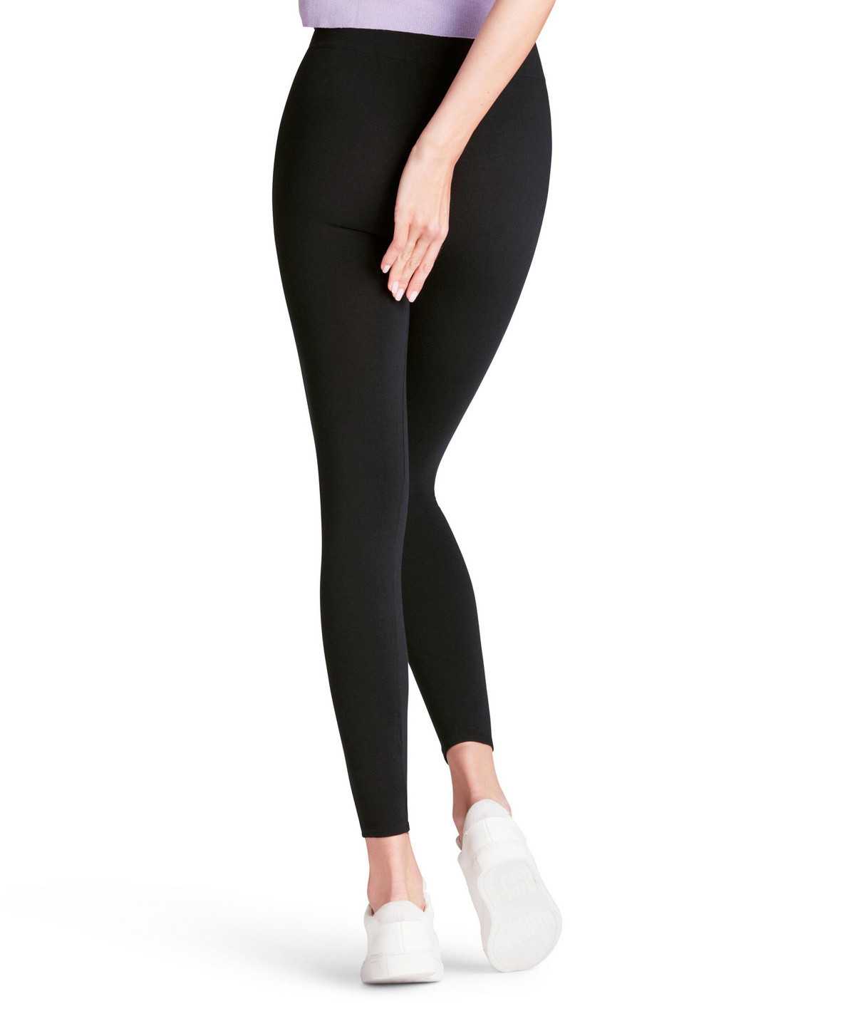 Leggings Donna Falke Cotton Seamless Leggings Nere | HYBF14796