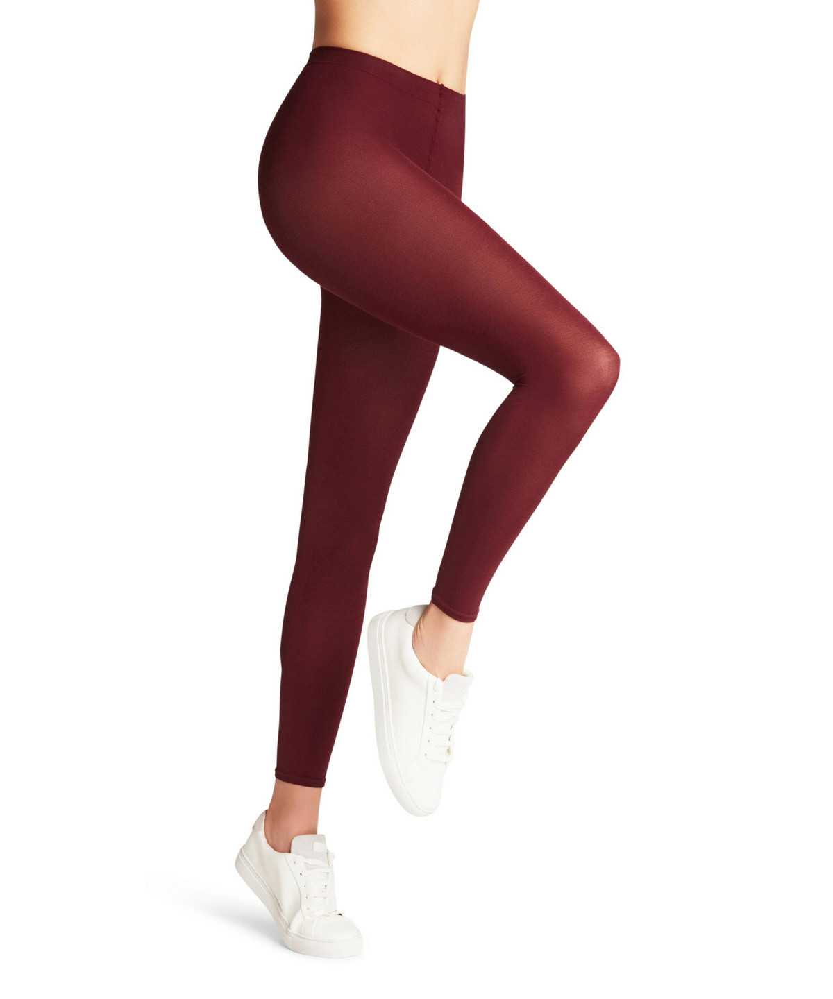 Leggings Donna Falke Cotton Touch Leggings Rosse | ESFA29137