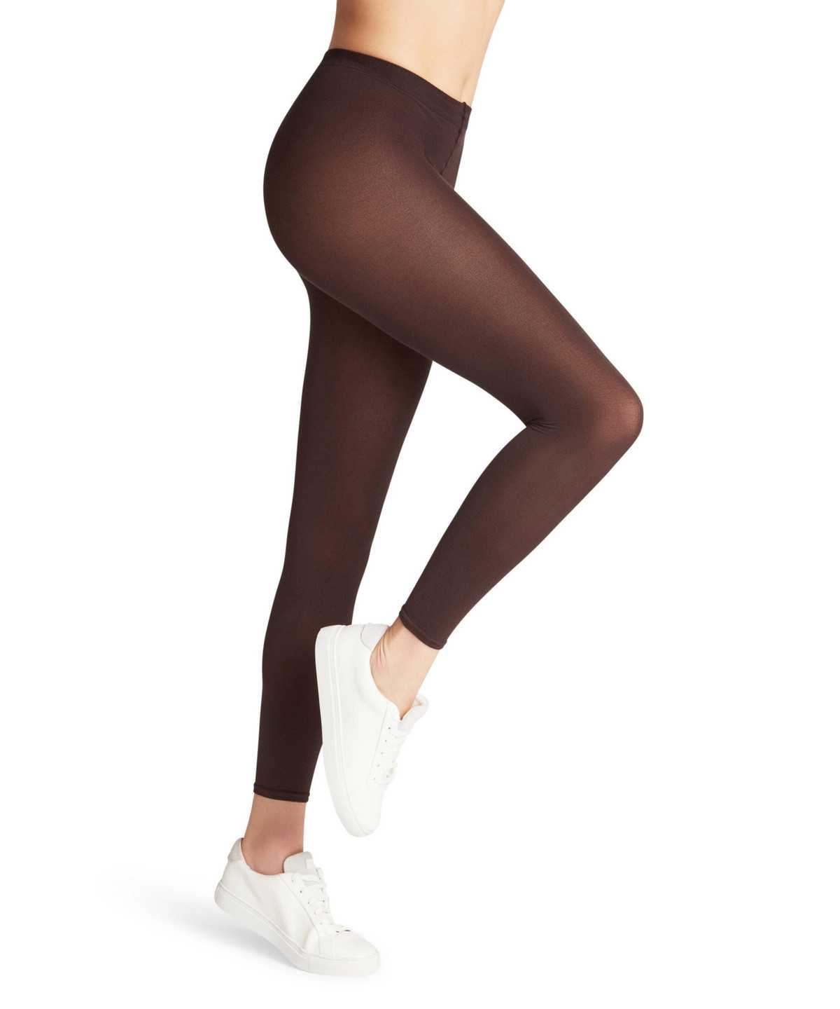 Leggings Donna Falke Cotton Touch Leggings Marroni | WOTX61983