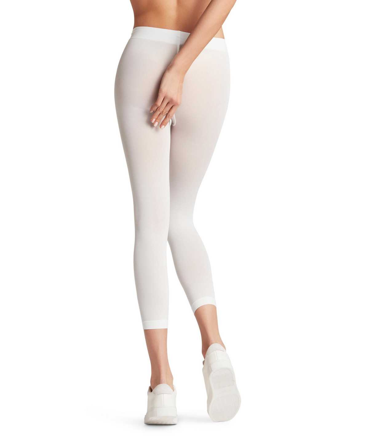 Leggings & Capri Donna Falke Pure Matt 50 DEN Capri Bianche | CODI85736