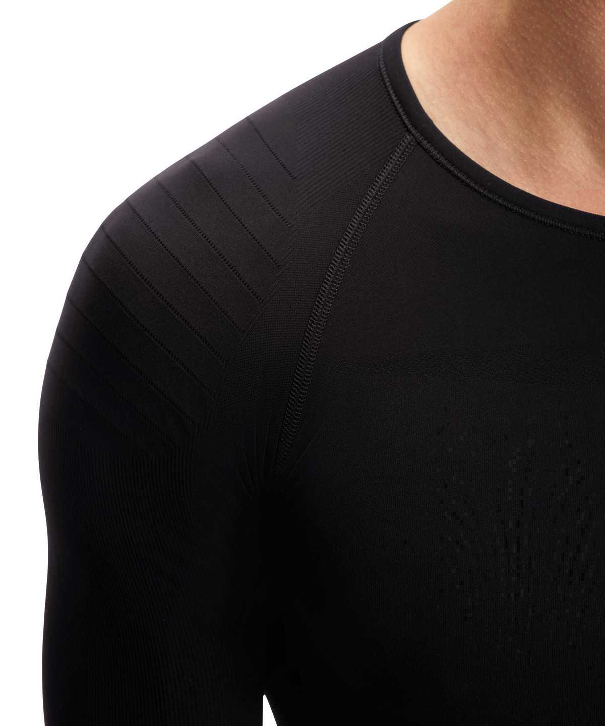 Long Sleeve T-Shirts Uomo Falke Long sleeve shirt Warm Nere | BKAN06871