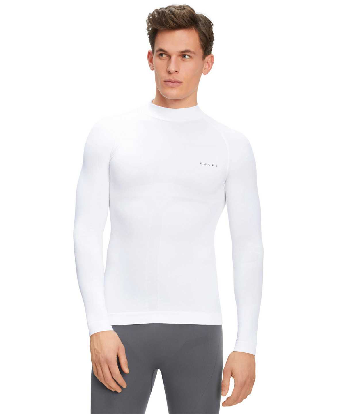 Long Sleeve T-Shirts Uomo Falke Long sleeve shirt Warm Bianche | BEVO21864