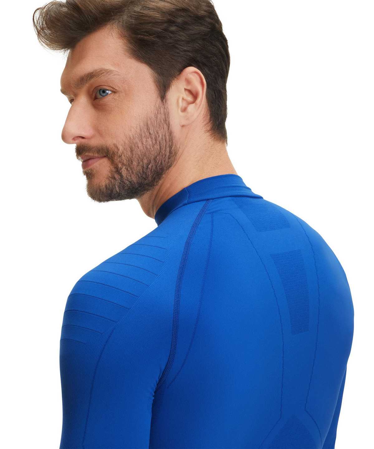 Long Sleeve T-Shirts Uomo Falke Long sleeve shirt Warm Blu | HPWO65372