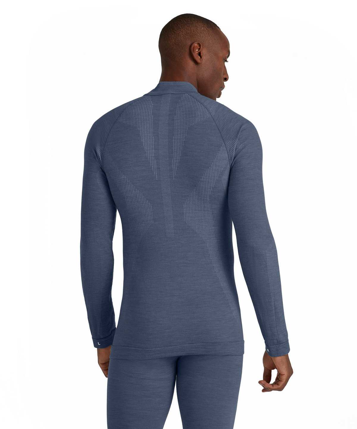 Long Sleeve T-Shirts Uomo Falke Long sleeve shirt Wool-Tech Blu | WRUN12879