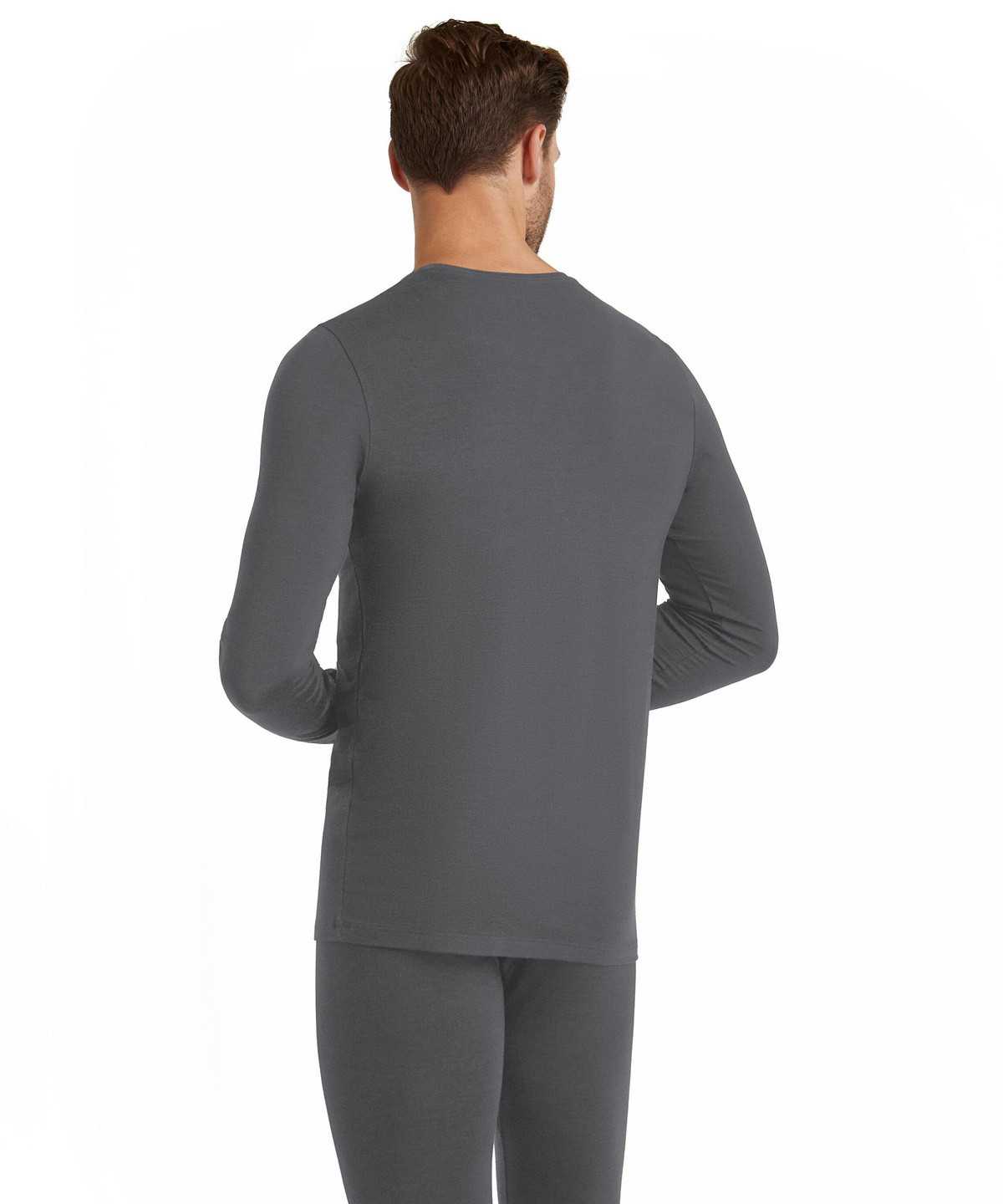 Long Sleeve T-Shirts Uomo Falke Long sleeve shirt Round-neck Daily ClimaWool Grigie | CUXI37140