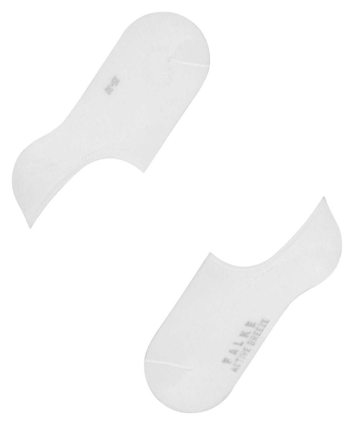 No Show Socks Donna Falke Active Breeze Invisibles Bianche | PYDH38647