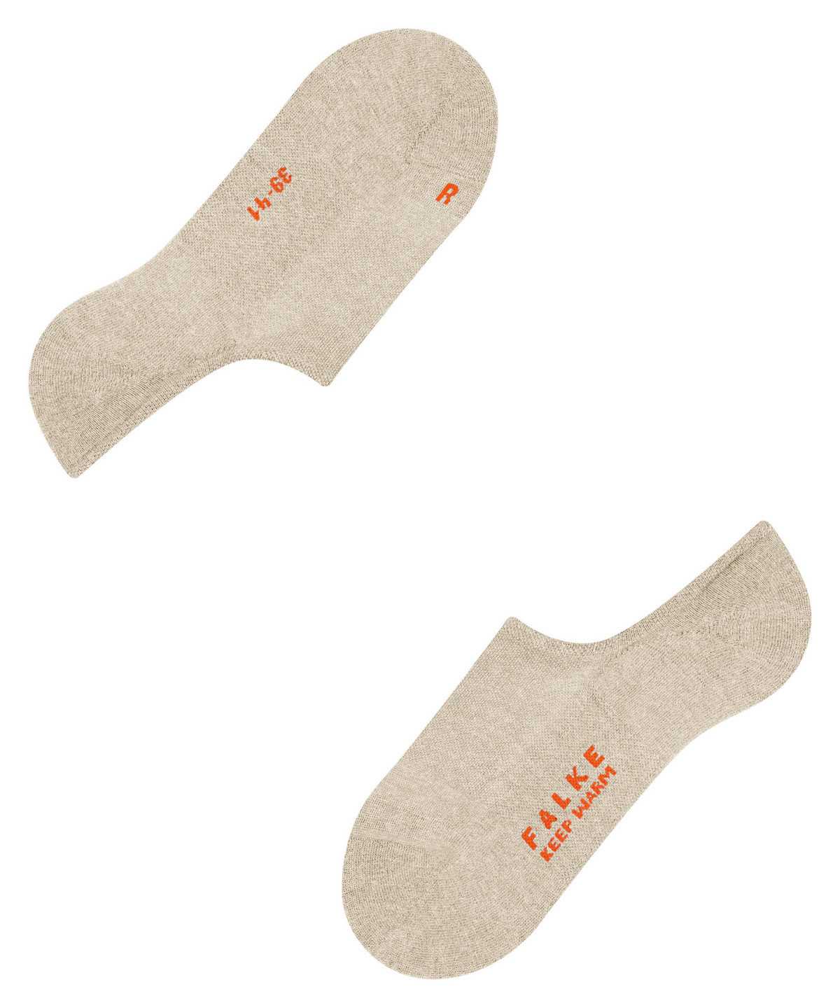 No Show Socks Donna Falke Keep Warm Invisibles Beige | WTFU46237