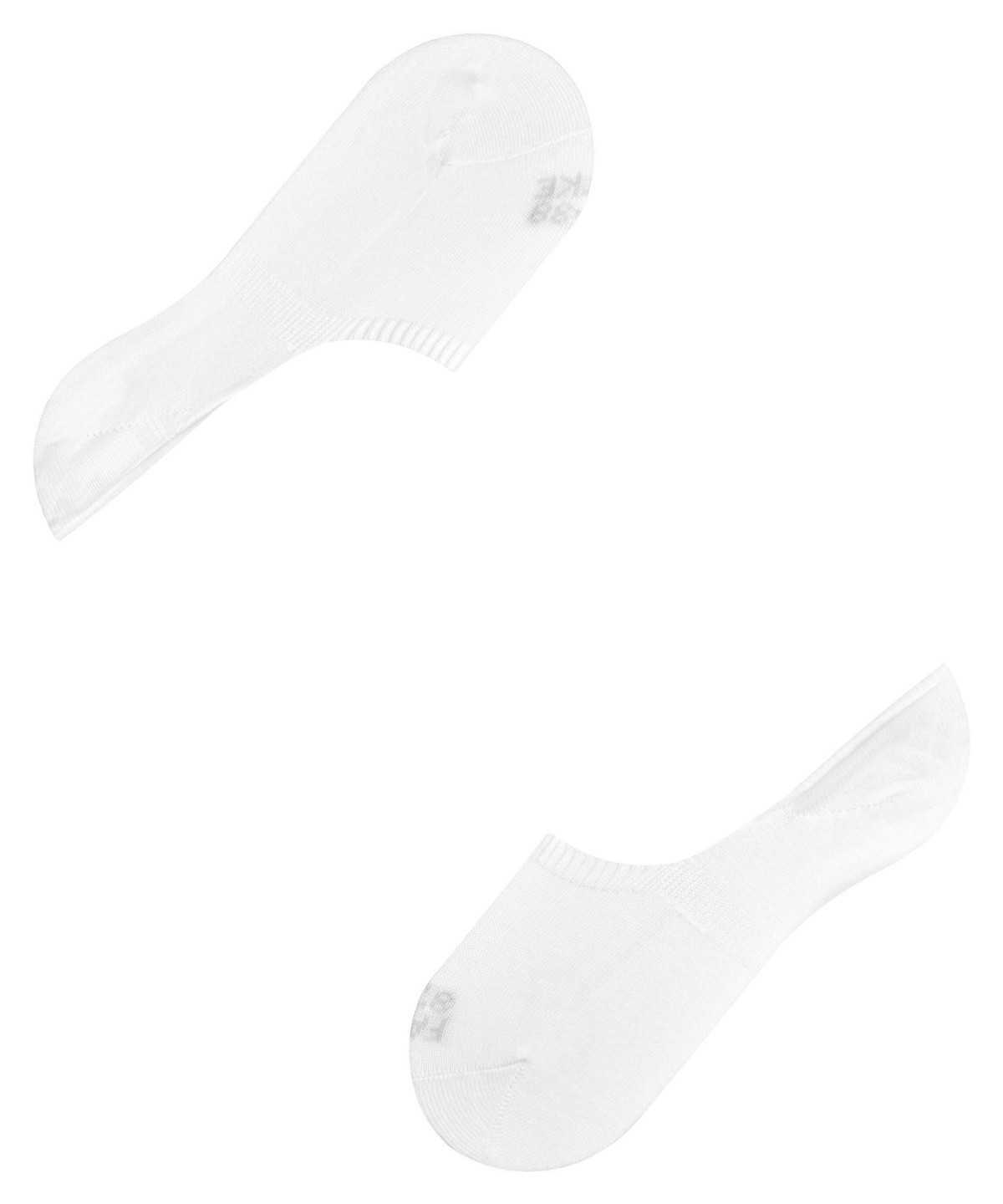 No Show Socks Donna Falke Step High Cut Invisibles Bianche | GHQD83076