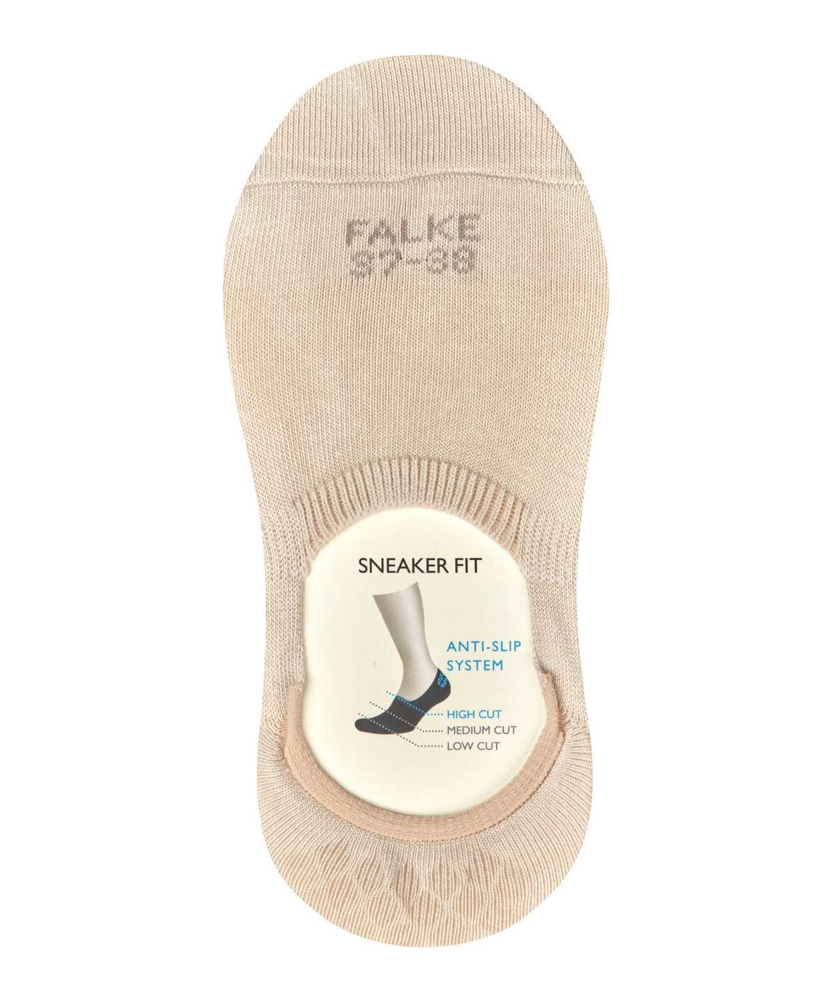 No Show Socks Donna Falke Step High Cut Invisibles Beige | JDAE63789