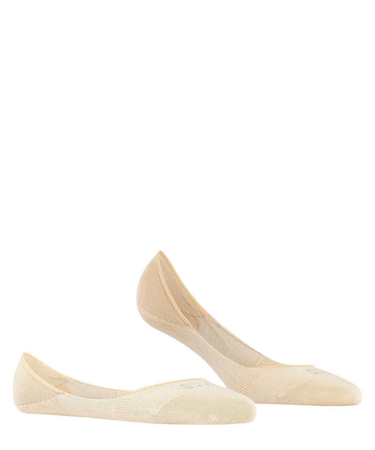 No Show Socks Donna Falke Step Medium Cut Invisibles Beige | HPSV76401