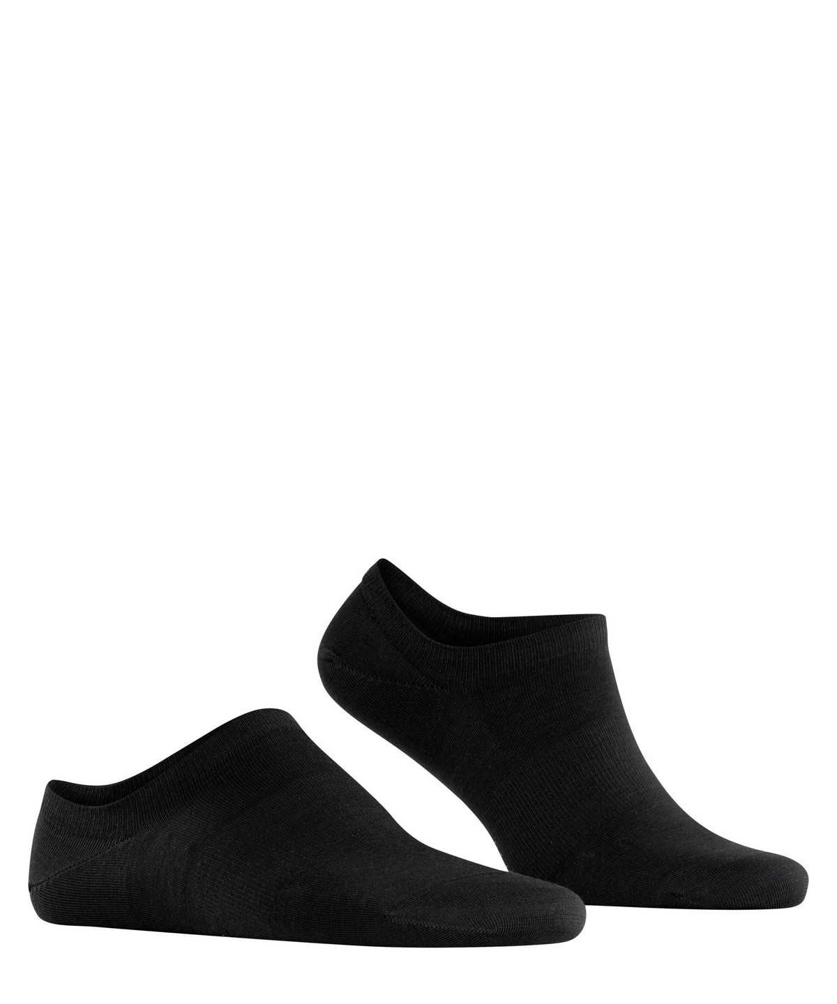 No Show Socks Uomo Falke ClimaWool Invisibles Nere | UDEH74305