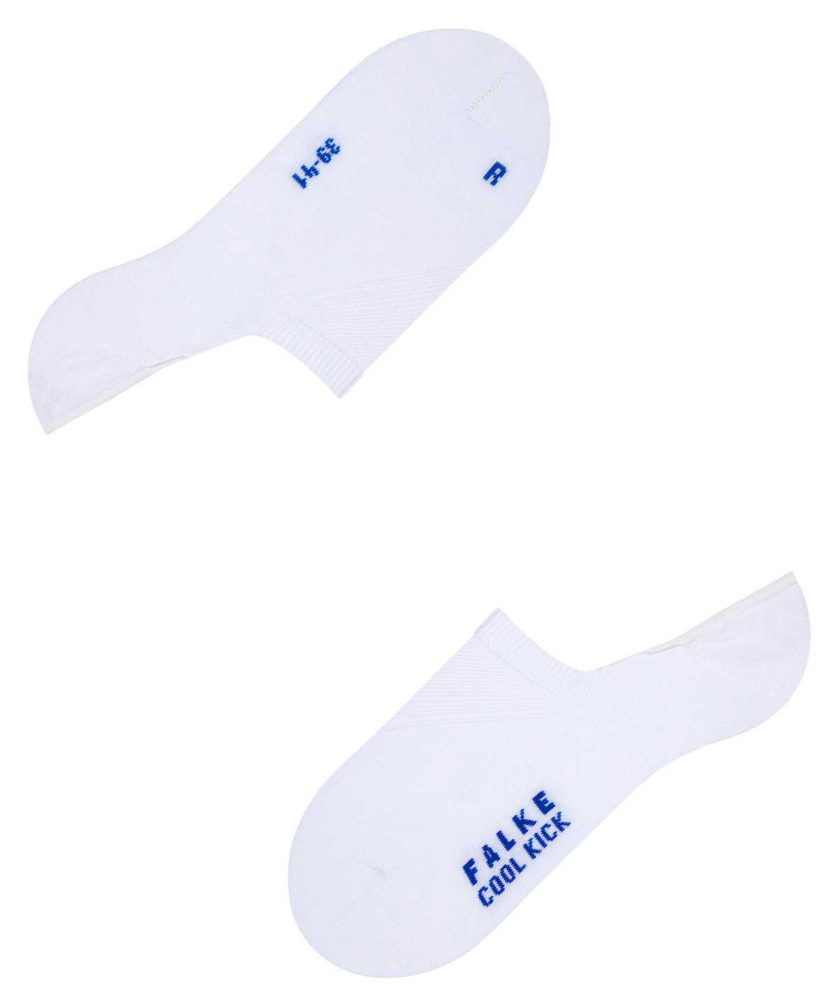 No Show Socks Uomo Falke Cool Kick Invisibles Bianche | SWCG81904