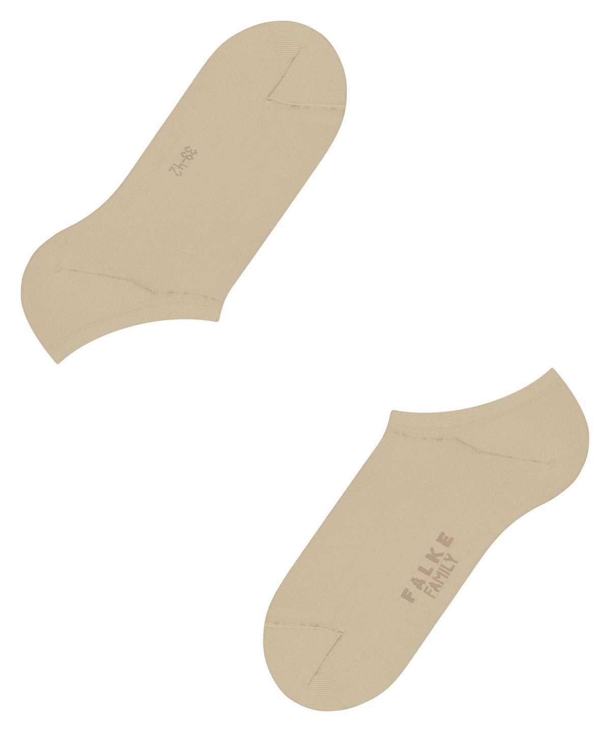 No Show Socks Uomo Falke Family Invisibles Beige | NGMQ70813