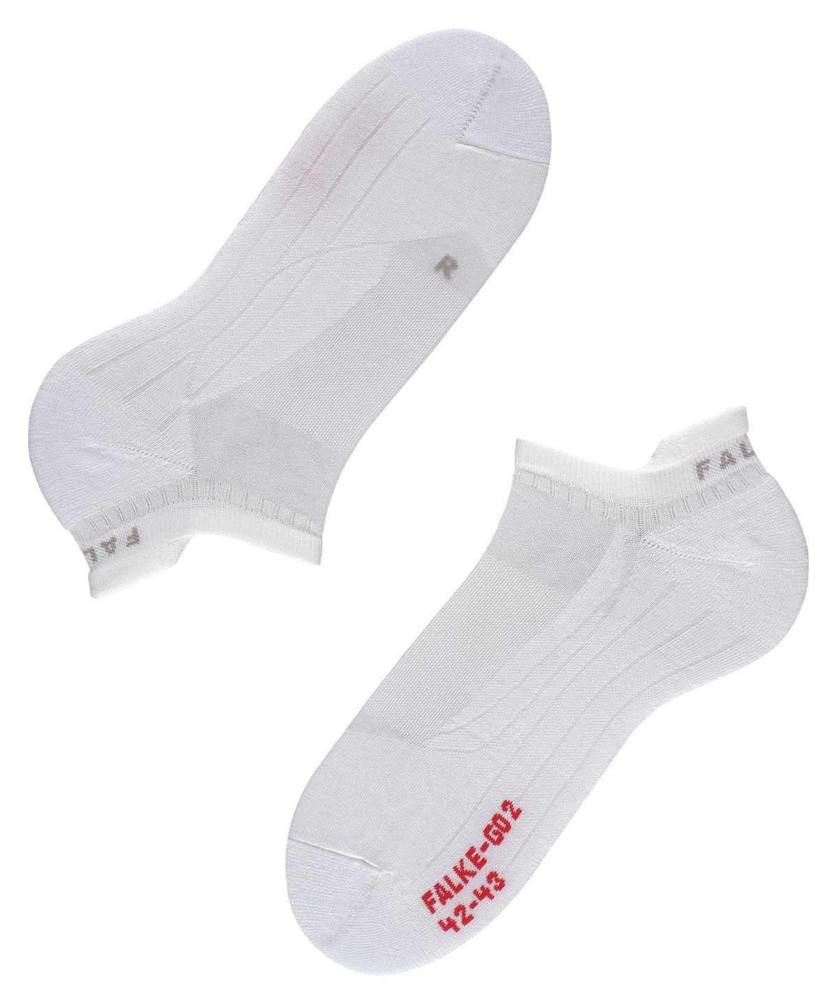 No Show Socks Uomo Falke GO2 Invisible Golf Invisibles Bianche | QFDP24586