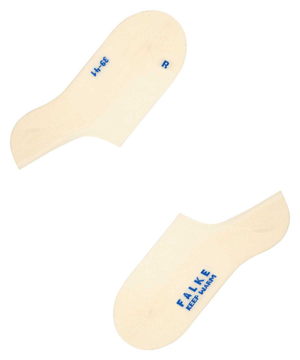 No Show Socks Uomo Falke Keep Warm Invisibles Bianche | BLHA74082