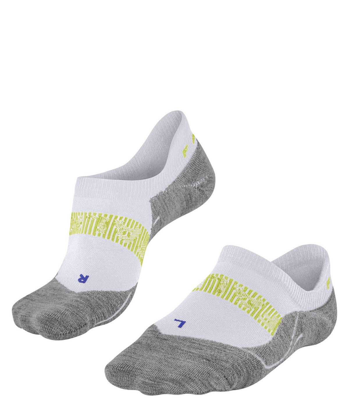 No Show Socks Uomo Falke RU4 Endurance Cool Invisible Running Invisibles Bianche | AVYL40289