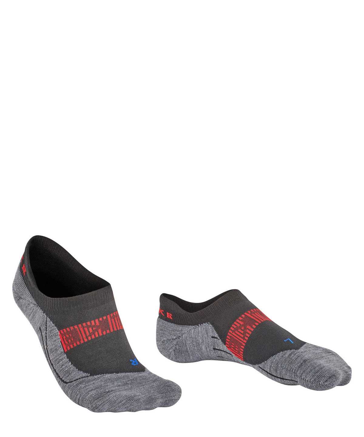 No Show Socks Uomo Falke RU4 Endurance Cool Invisible Running Invisibles Nere | ZRAD38497