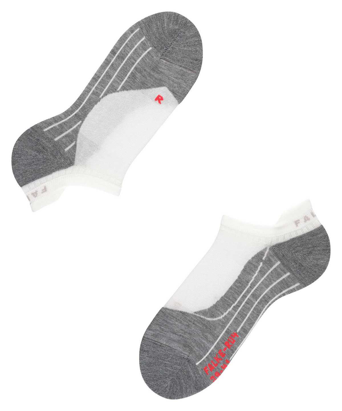 No Show Socks Uomo Falke RU4 Endurance Invisible Running Invisibles Bianche | MDEL10964