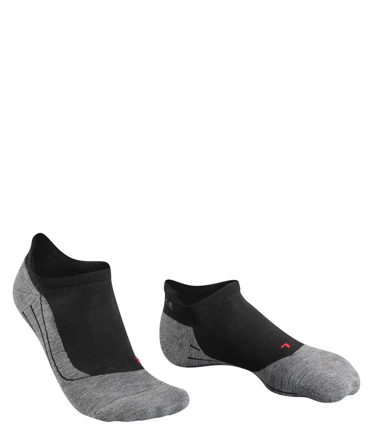 No Show Socks Uomo Falke RU4 Endurance Invisible Running Invisibles Nere | TMNH83401