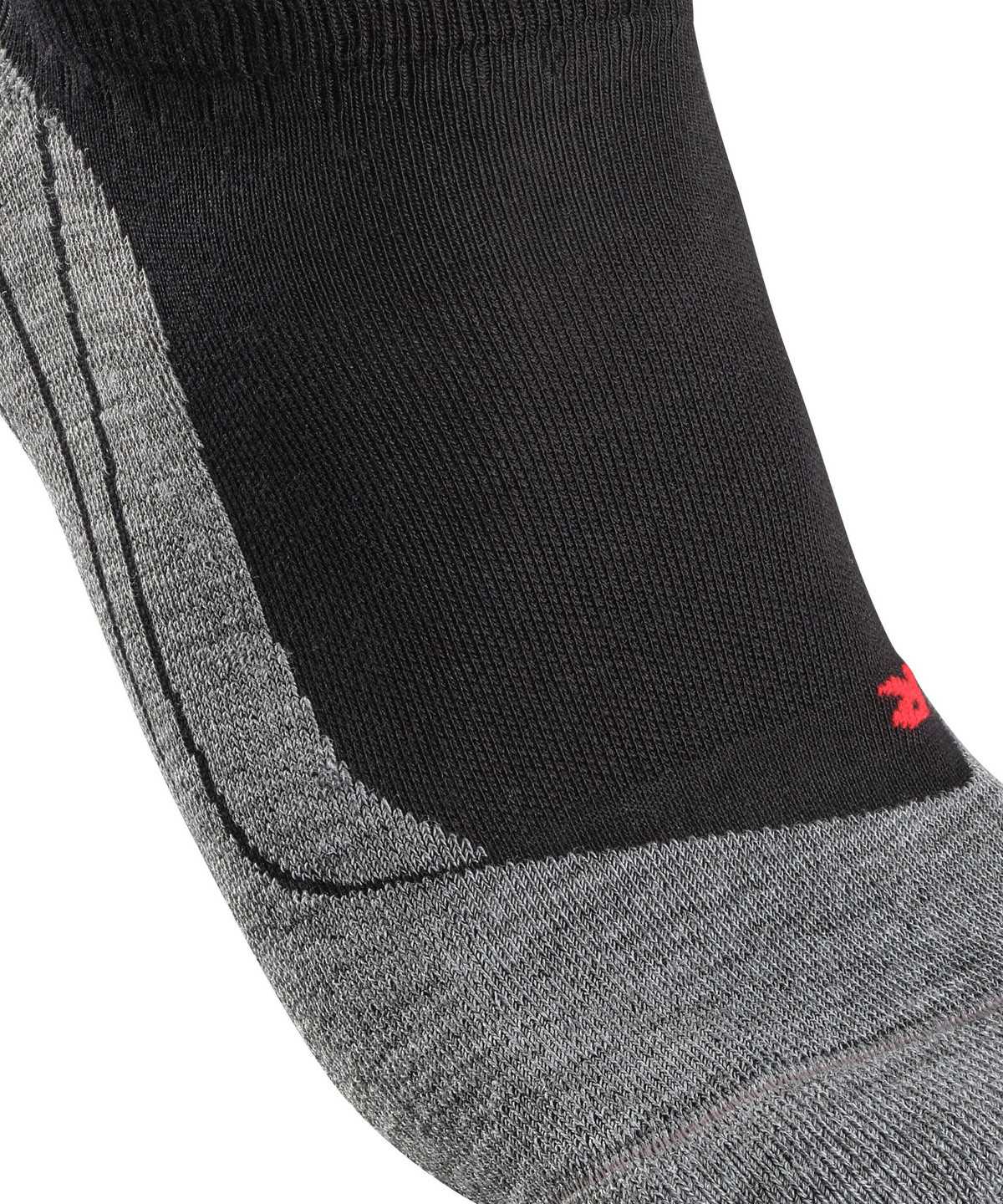 No Show Socks Uomo Falke RU4 Endurance Invisible Running Invisibles Nere | TMNH83401